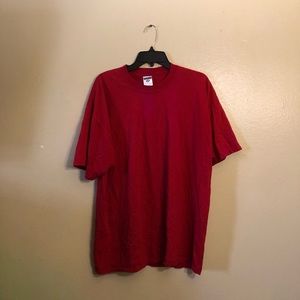 Red short sleeve shirt